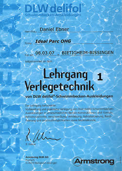Zertifikat DLW Lehrgang 1